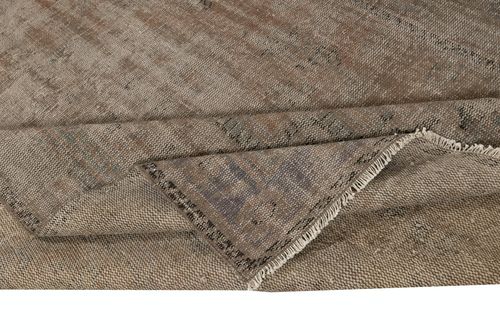 6.2x9.4 Ft Shabby Chic Style Modern Area Rug In Brown. Hand Knotted In Turkey photo for sale