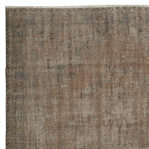6.2x9.4 Ft Shabby Chic Style Modern Area Rug In Brown. Hand Knotted In Turkey photo Textiles