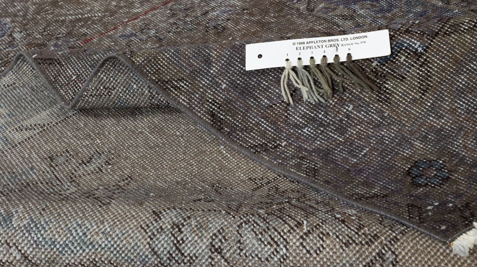 3.7x6.9 Ft Handmade Vintage Turkish Rug Redyed In Brown. Modern Exclusive Carpet photo for sale