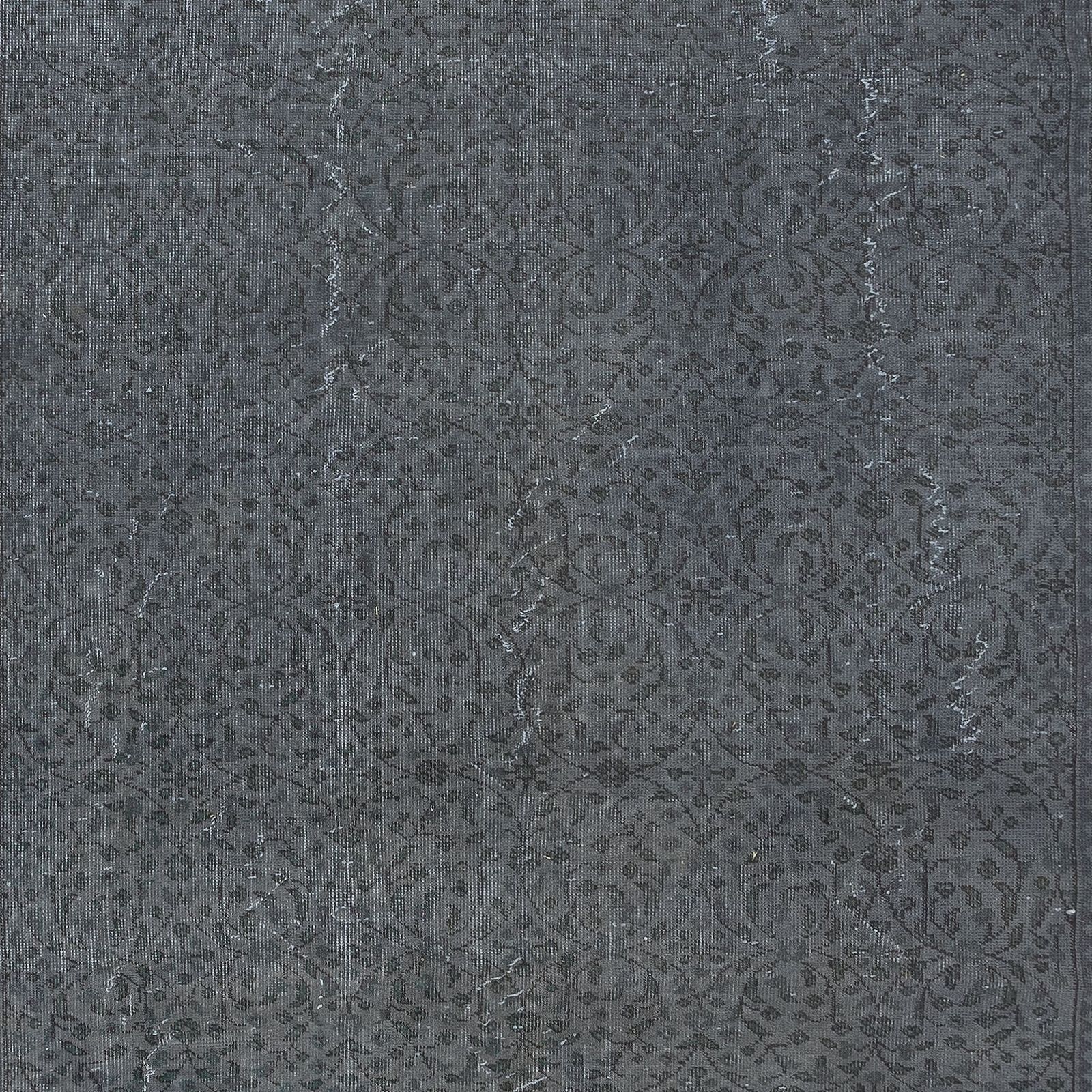 6.7x10.4 Ft Handmade Turkish Area Rug In Gray, Ideal For Modern Home And Office photo 889.0