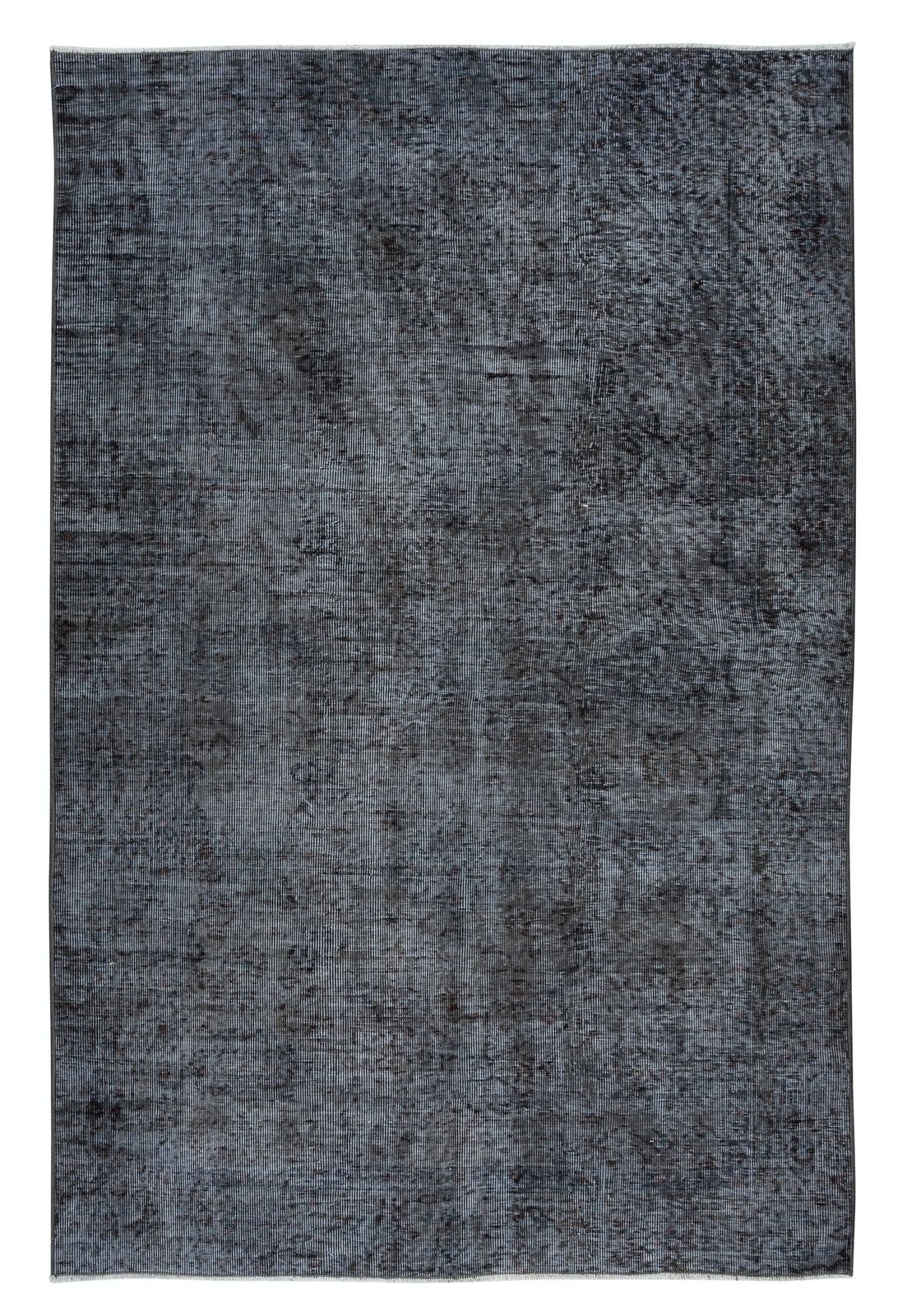 4.8x7.2 Ft Turkish Handmade Wool Rug In Gray Tones, Ideal For Modern Interiors