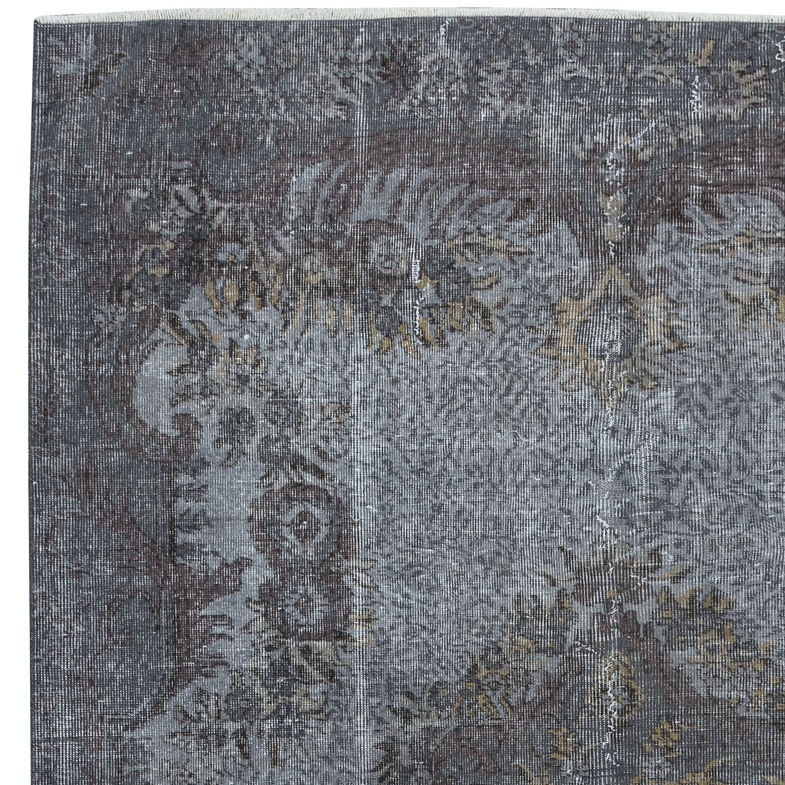 6.5x9.6 Ft Aubusson Inspired Rug In Gray For Modern Interior, Handmade In Turkey photo Textiles