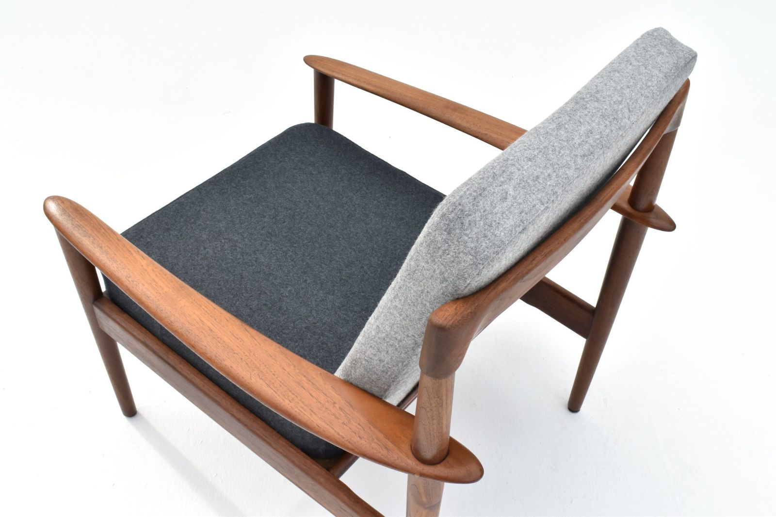 Grete Jalk Model Pj56 Teak Lounge Chair For Poul Jeppesen