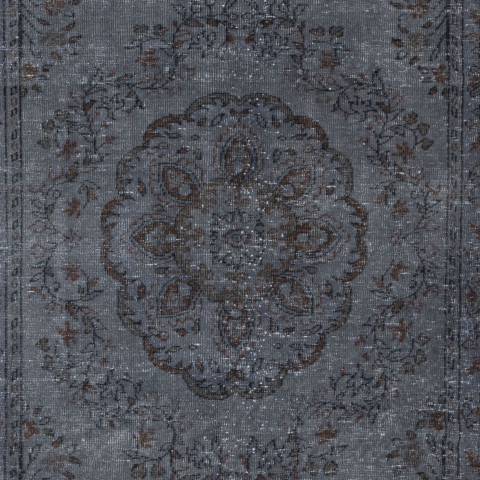 5.5x9.7 Ft Gray Handmade Rug For Living Room, Modern Turkish Carpet For Bedroom photo 460.0