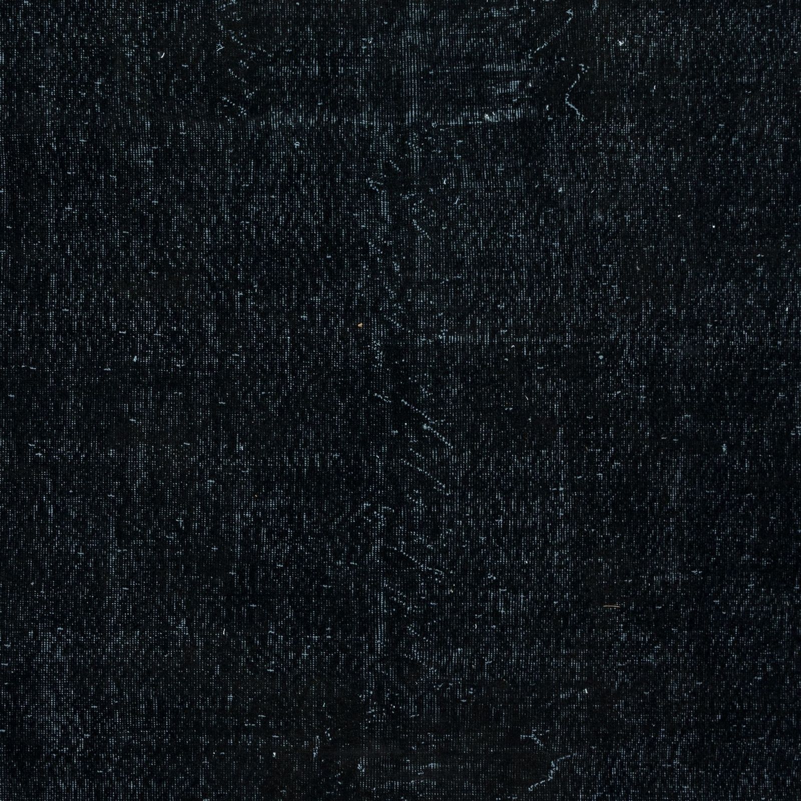 5.4x9 Ft Plain Black Area Rug, Handknotted And Handwoven In Turkey photo 417.0