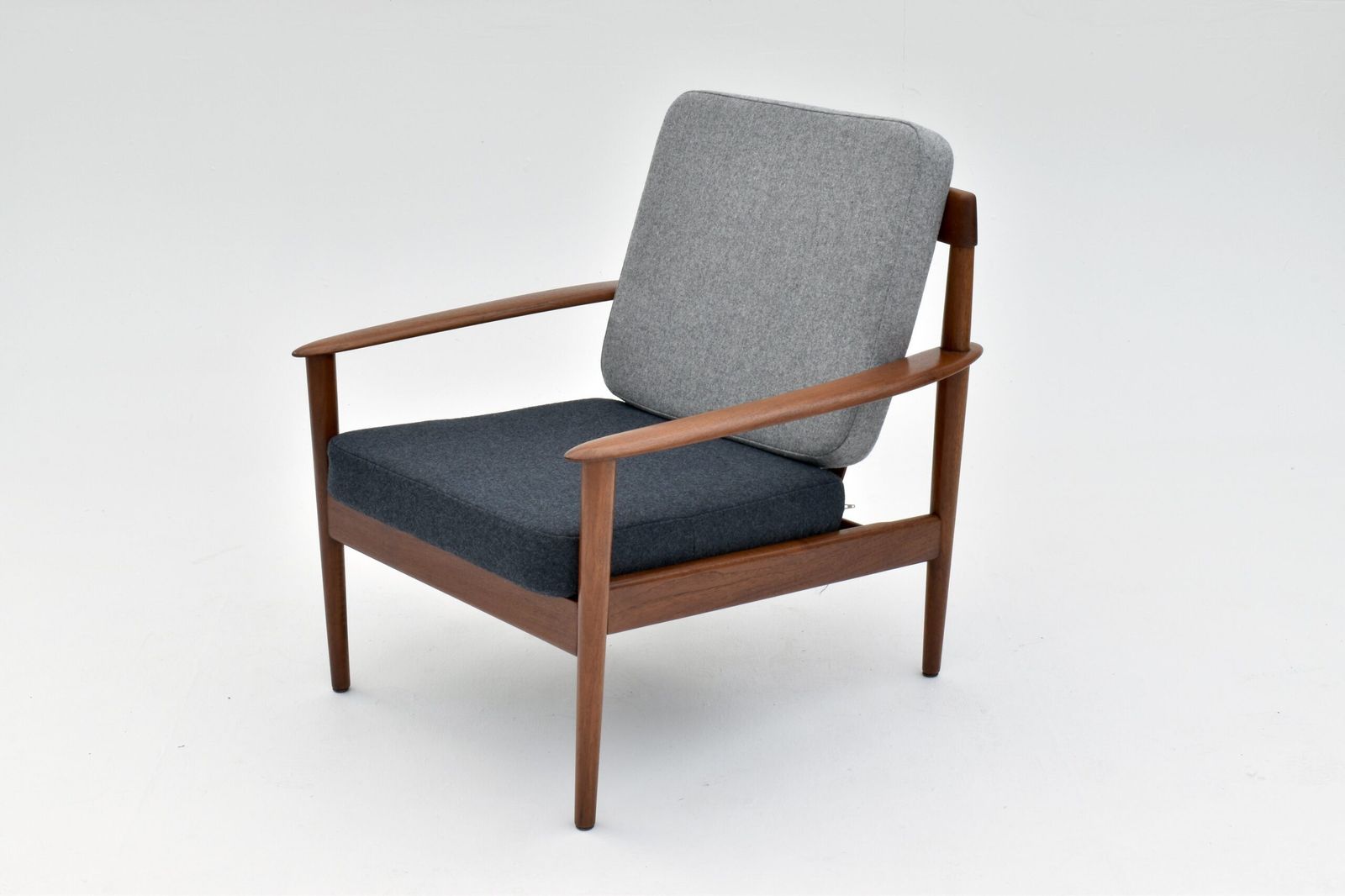 Grete Jalk Model Pj56 Teak Lounge Chair For Poul Jeppesen photo for sale