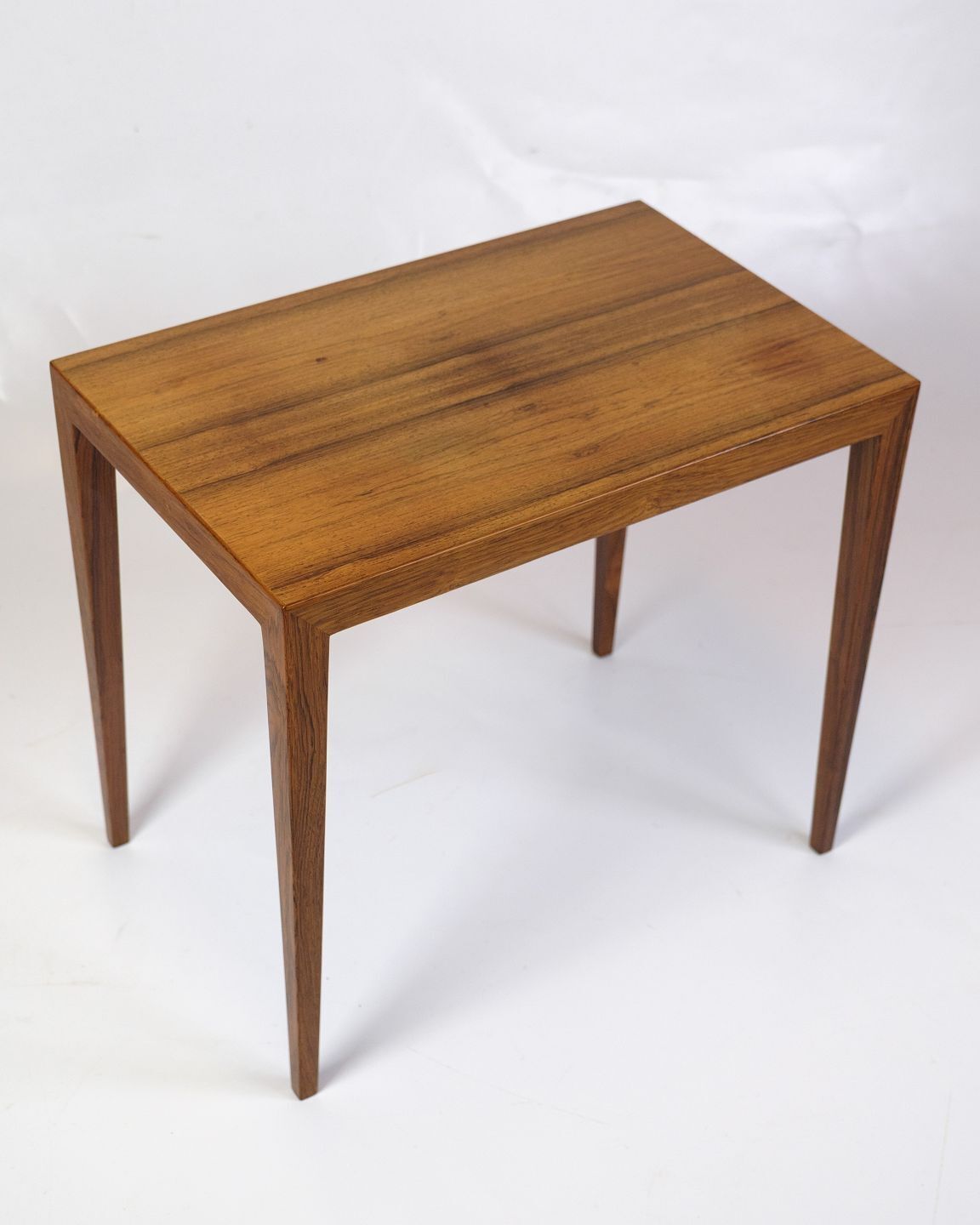 Side Table Model 34a In Rosewood By Severin Hansen For Haslev Furniture Factory From 1960s