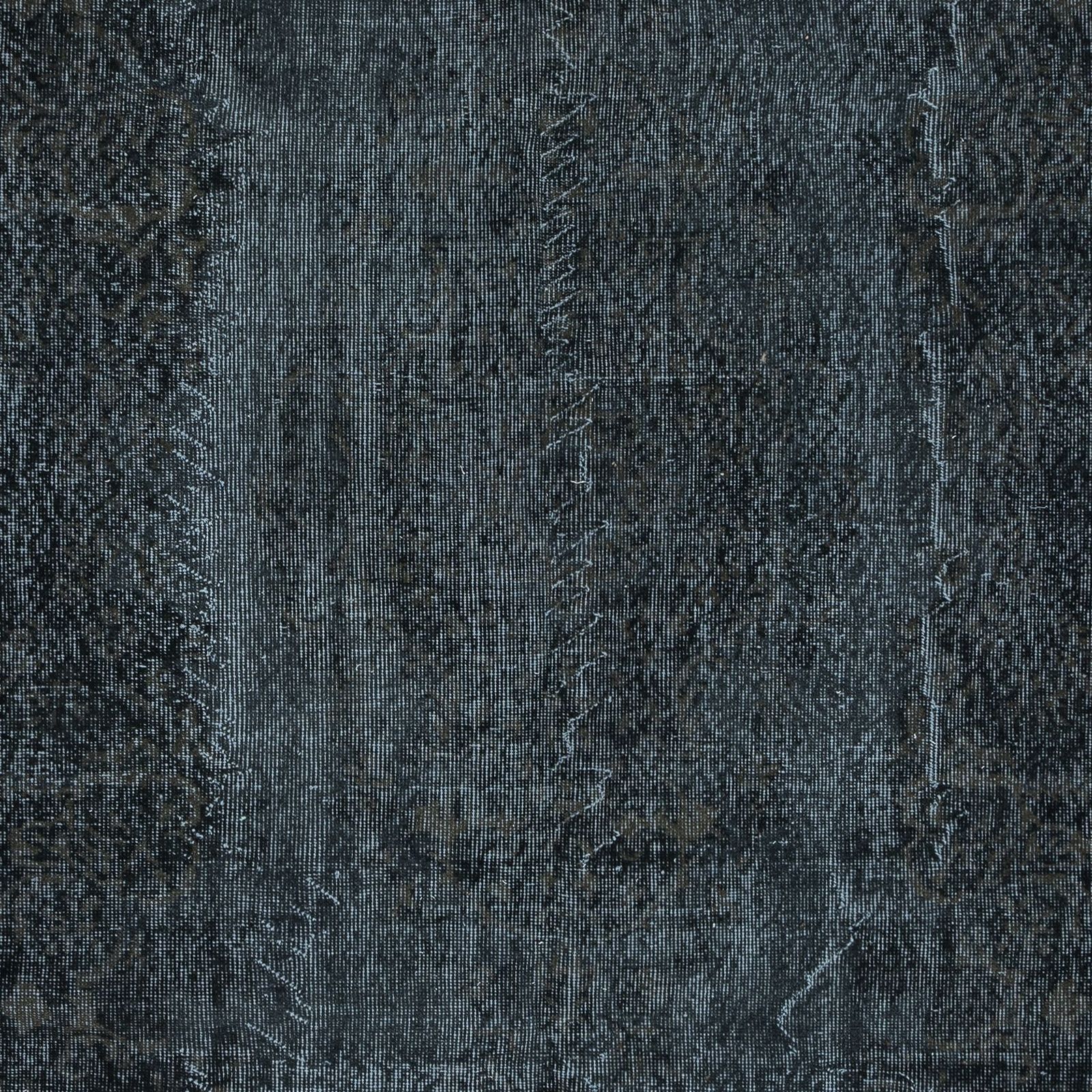 5.7x9.2 Ft Handmade Charcoal Gray Area Rug, Modern Anatolian Black Wool Carpet photo 355.0