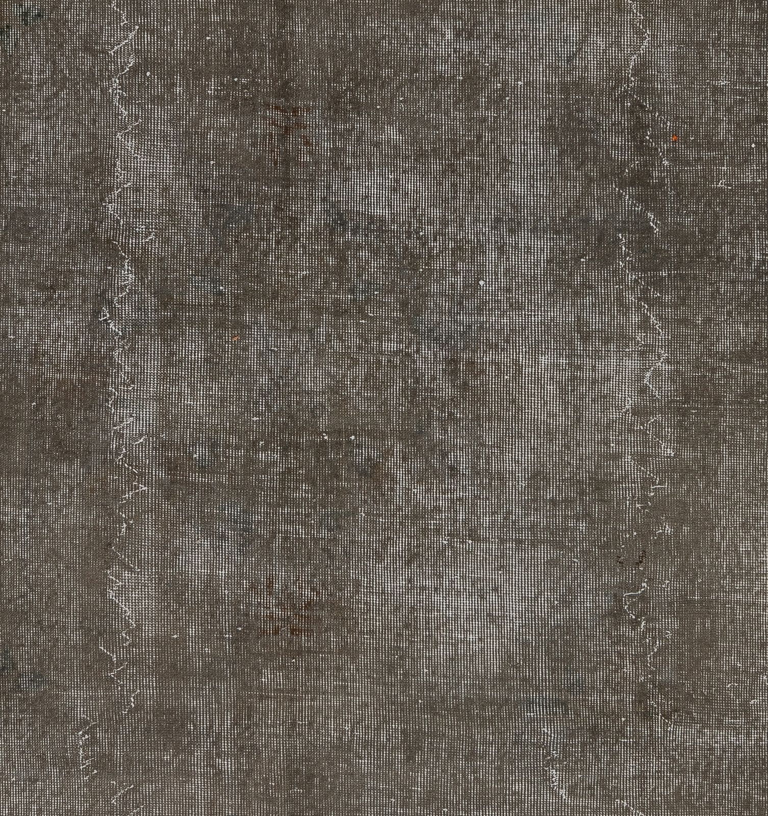 6.7x9.9 Ft Vintage Area Rug Overdyed In Gray, Handknotted In Turkey photo 555.0