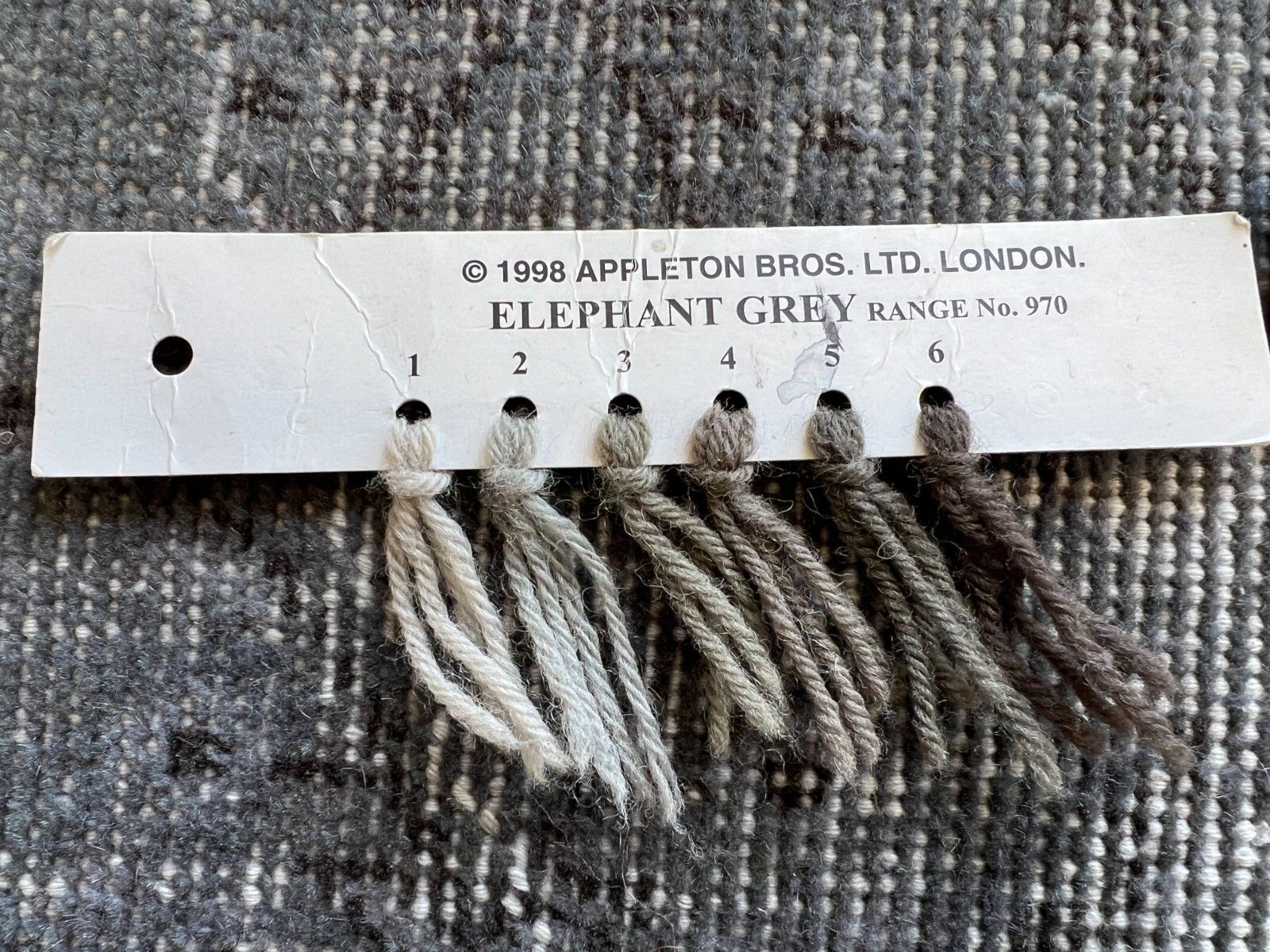 6.9x10 Ft Distressed Vintage Area Rug Overdyed In Gray, Handknotted In Turkey photo buy