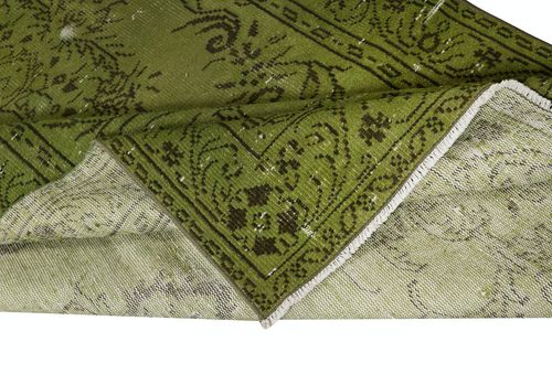 4.7x9.8 Ft Green Color Modern Rug With Medallion Design. Hand Knotted In Turkey photo for sale