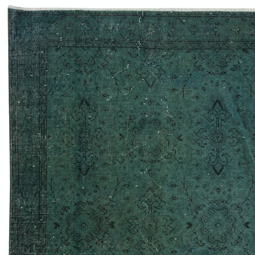 3.7x7 Ft Dark Green Handmade Accent Rug From Turkey. Great 4 Modern Interiors photo Textiles