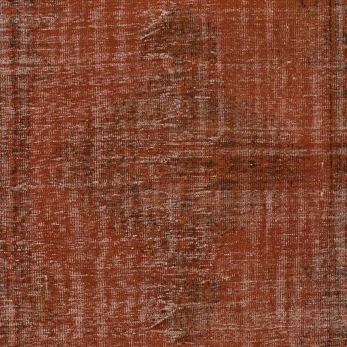 5.7x8.4 Ft Handknotted Turkish Wool Area Rug In Orange. Modern Handmade Wool Rug photo 403.0