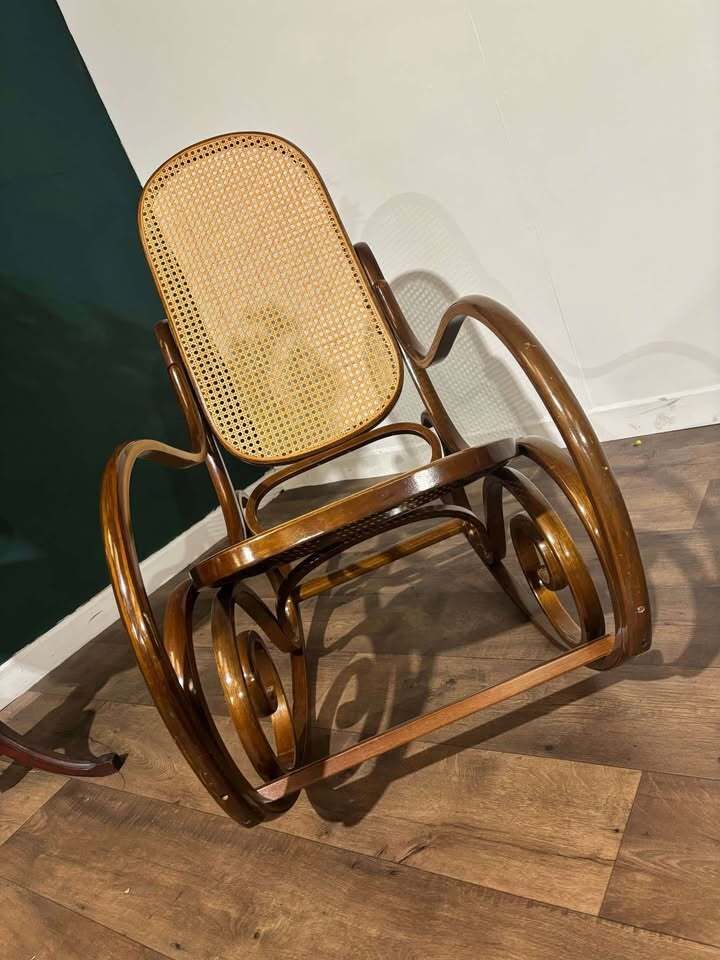 Furniture Vintage Reproduction Bentwood Style Rocking Chair photo