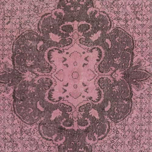6.5x10 Ft Pink Color Handmade Wool Area Rug From Turkey. Great 4 Modern Interior photo 857.0