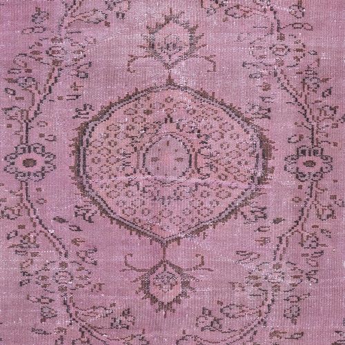 5x8 Ft Modern Pink Color Overdyed Rug. Handmade Turkish Rug. Bohemian Home Decor photo 344.0