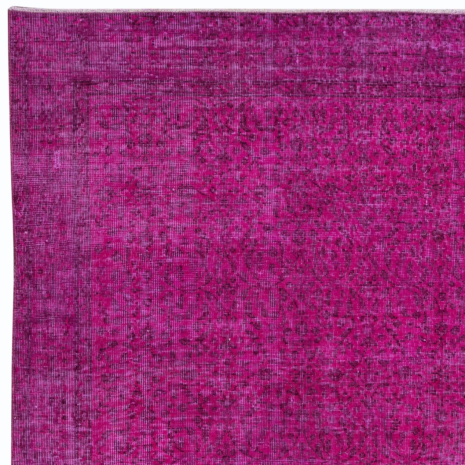5.2x8.4 Ft Pink Rug From Turkey, Great 4 Modern Interior, Handmade Floral Carpet photo Textiles