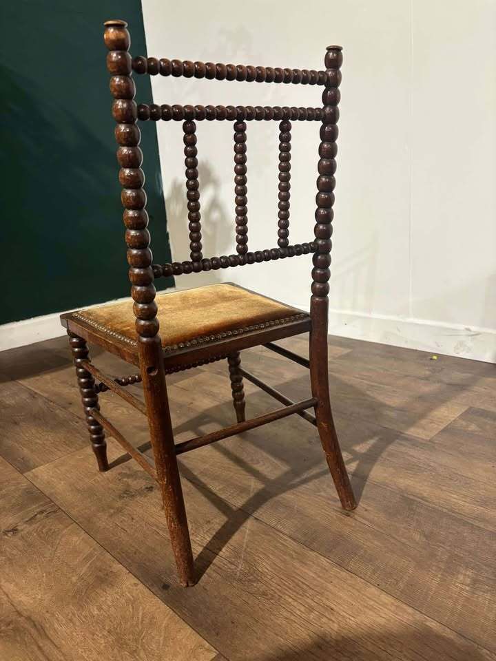 Victorian Mahogany Bobbin Leg Child's Chair photo vinterior
