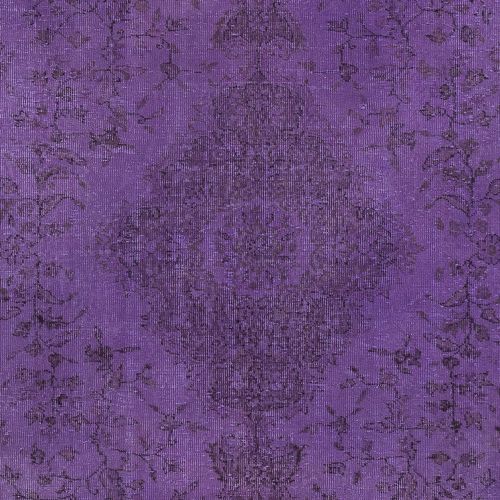 5.7x8.6 Ft Purple Hand Made Area Rug. Modern Turkish Floor Covering photo 420.0