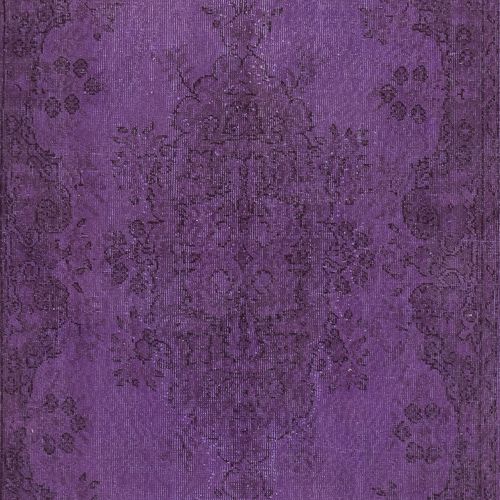 5x9.8 Ft Contemporary Area Rug In Purple, Hand Knotted In Turkey photo 421.0