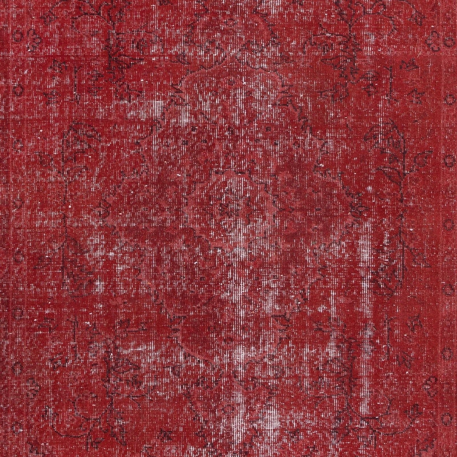 5.2x8.8 Ft Red Turkish Rug, Handmade Bohemian & Eclectic Carpet photo 379.0