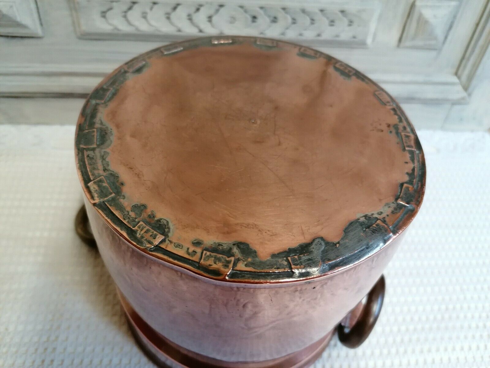 Vintage  French Copper Ice Bucket Champagne Wine Chiller Or A Lovely Planter photo furniture