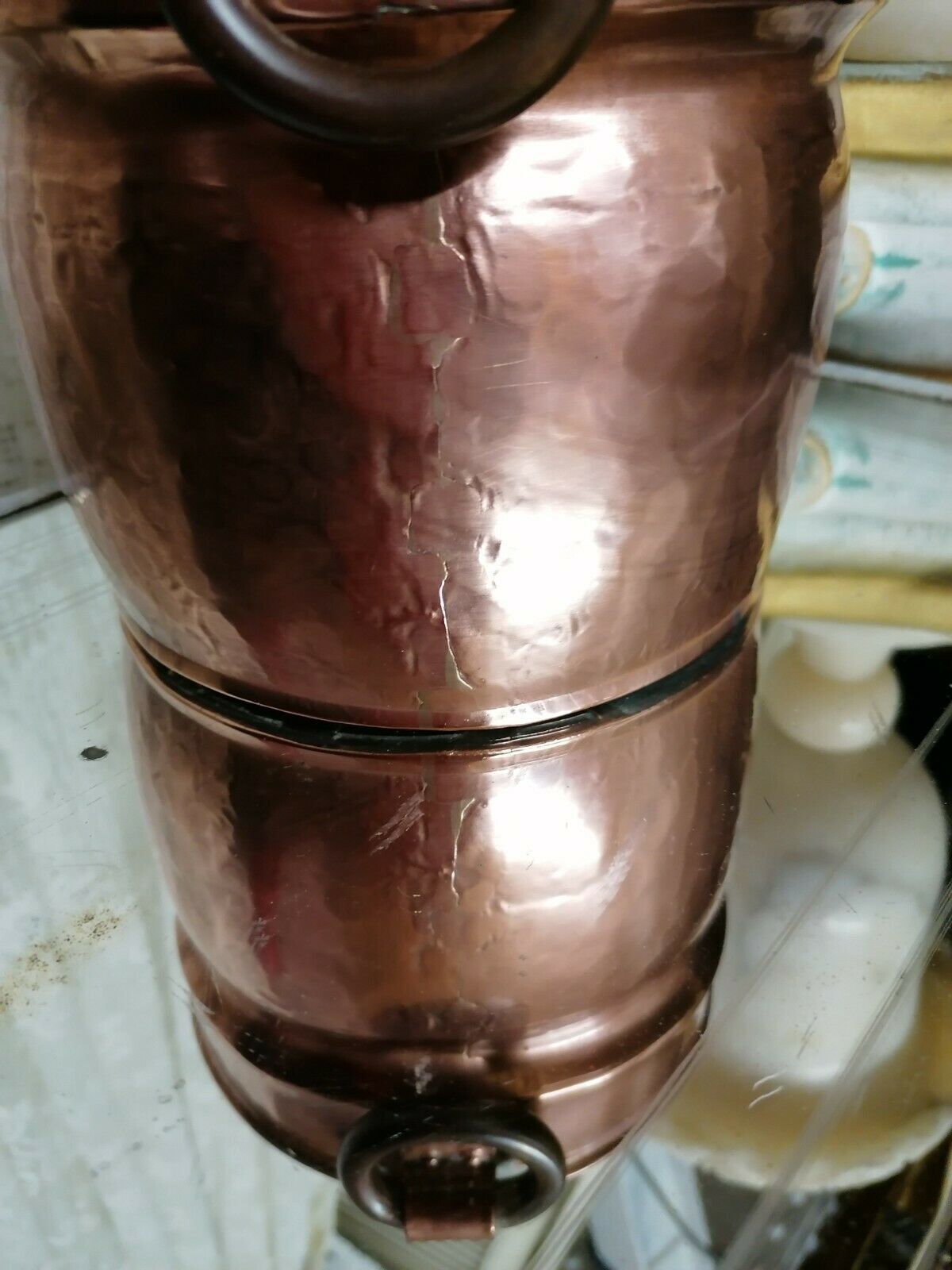 Vintage  French Copper Ice Bucket Champagne Wine Chiller Or A Lovely Planter photo buy