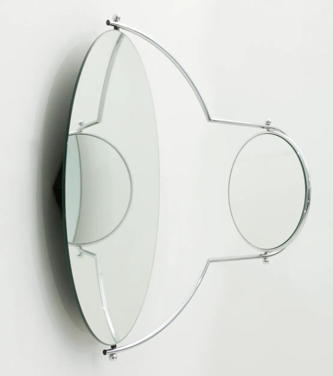 Rodney Kingsman Orbit Wall Mirror, 1980s, Steel photo vinterior