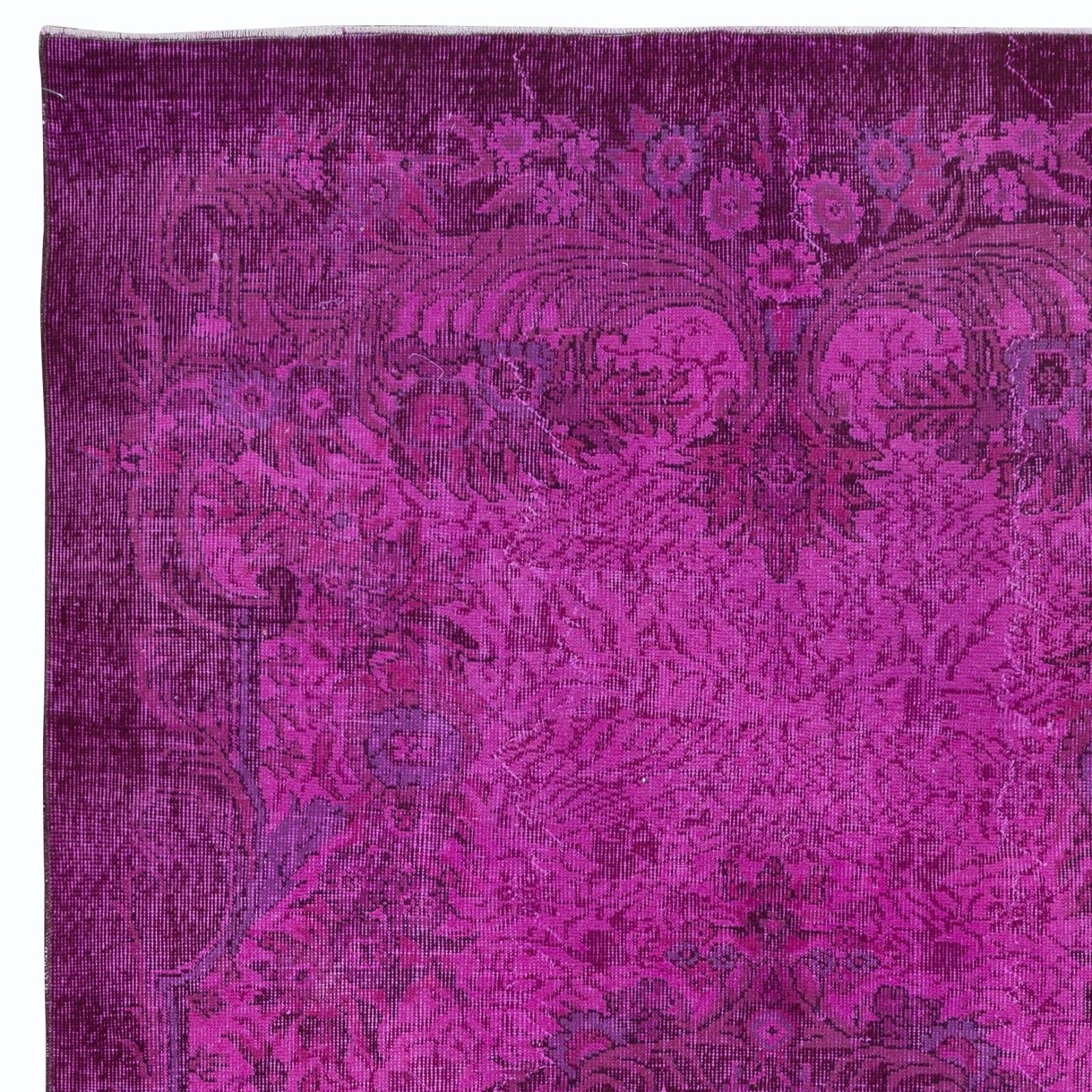 5.4x9.7 Ft Splendid Handmade Pink Area Rug, Modern Turkish Living Room Carpet photo Textiles