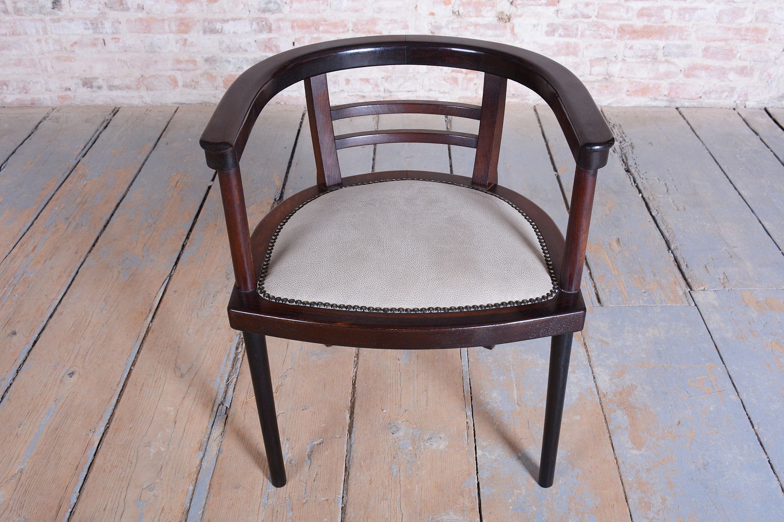 Restored Art Deco Armchair, Wien. Werkstätte, J. Hoffmann, Austria, 1910s photo for sale