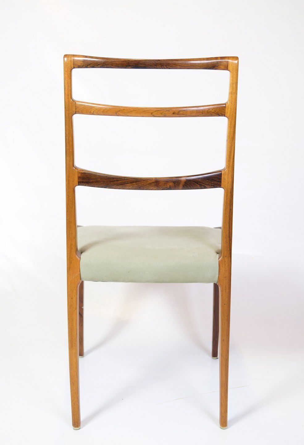 Set Of Six High Backed Dining Chairs In Rosewood & Green Velour Seat By Sorø Furniture Factory From 1960s photo buy