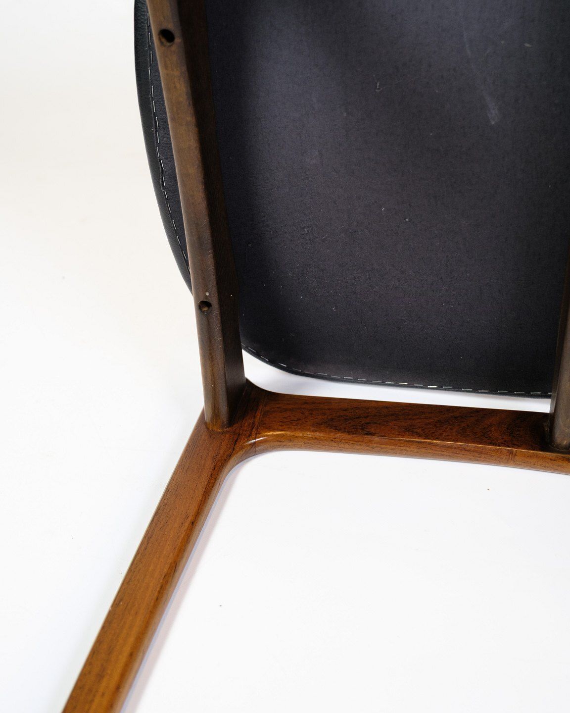Set Of Four Dining Chairs Model Od49 In Rosewood & Black Leather By Erik Buch For Od Furniture From 1950s photo buy