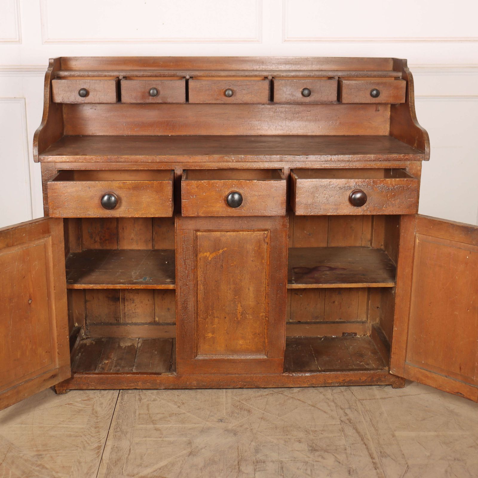 2340.0 Original Painted Scottish Dresser Base photo