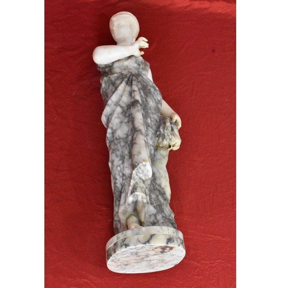 2200.0 Antique Statues, Alabaster And Marble, Woman Sculpture, Signed Pugi, XIX Century. (Stal74) photo
