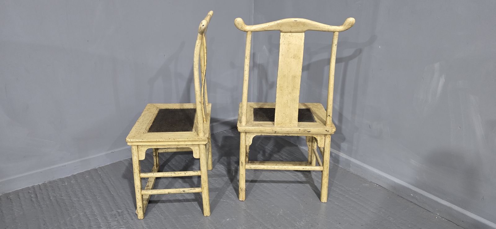 Good Pair Chinese Hall Chairs, 1800s photo furniture