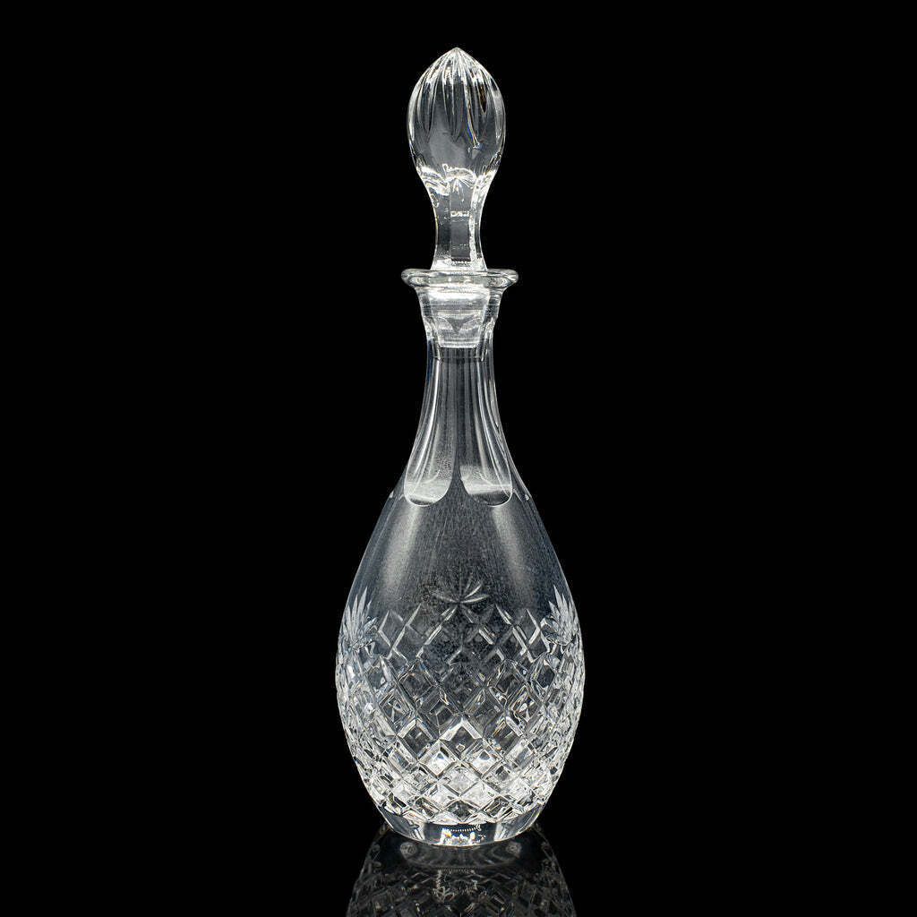 Vintage Claret Decanter, English, Pineapple Cut Glass, Wine Vessel, Circa 1970 photo Home Decor