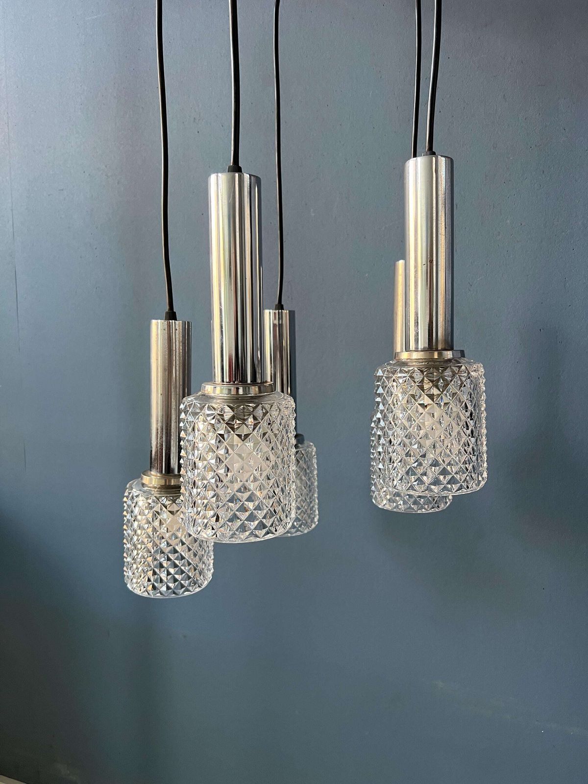 Mid Century Kristalglazen Cascade Hanglamp photo buy