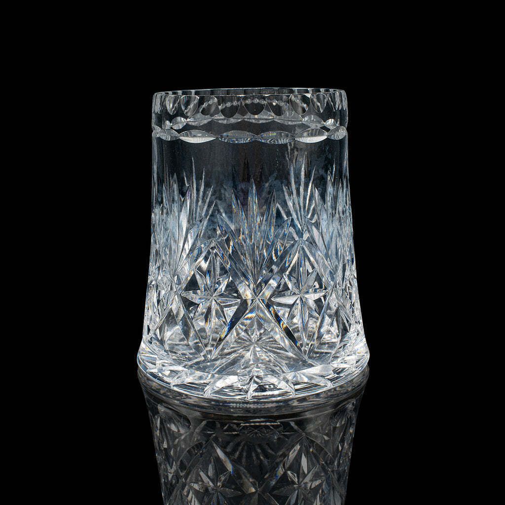 Antique Bottle Keeper, English, Cut Crystal Glass, Coaster, Edwardian, C.1910 photo 505.0