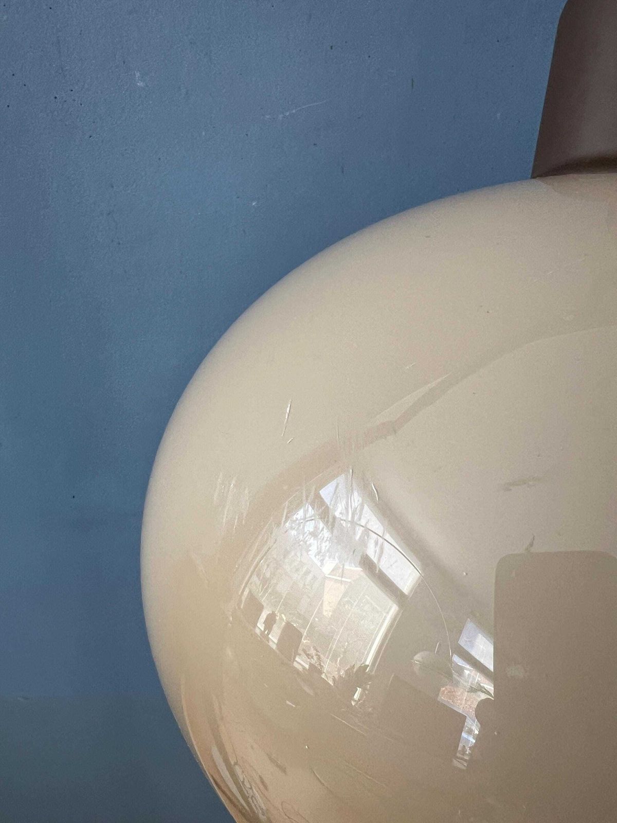 photo furniture Vintage Beige Mushroom Hanglamp Van Acrylglas