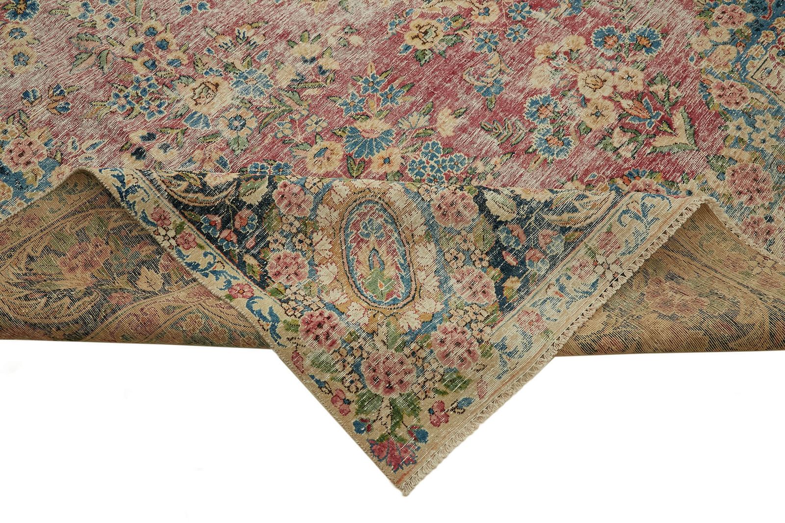 Handmade Beige Vintage Large Area Rug 292 Cm X 385 Cm photo vinterior