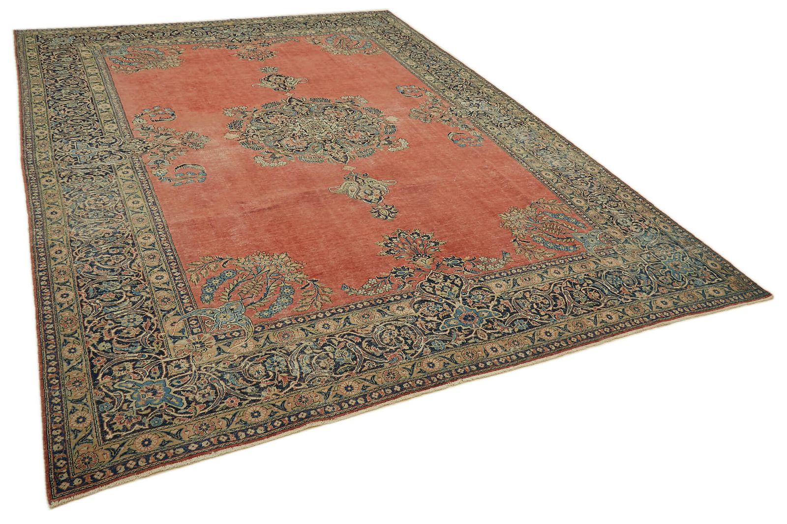 Handmade Red Vintage Large Area Rug 270 Cm X 365 Cm photo furniture