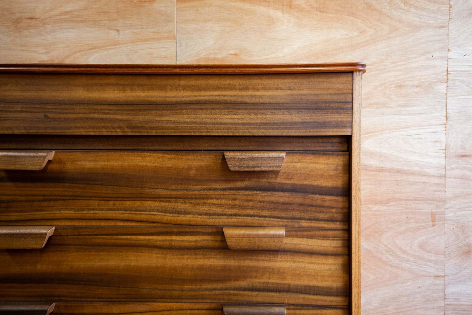 Vintage Uniflex Walnut Chest Of Drawers photo for sale