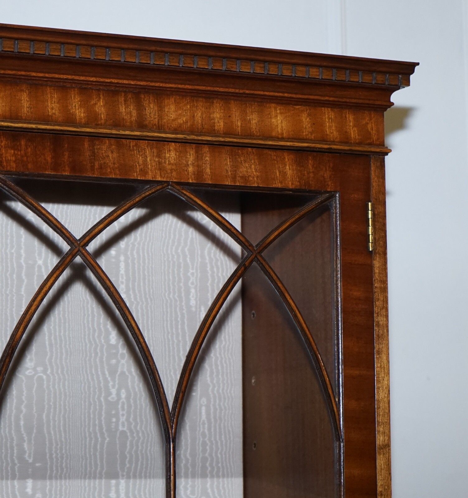 photo for sale Bevan Funnel Georgian Style Display Cabinet Bookcase Glass Shelves And Lights