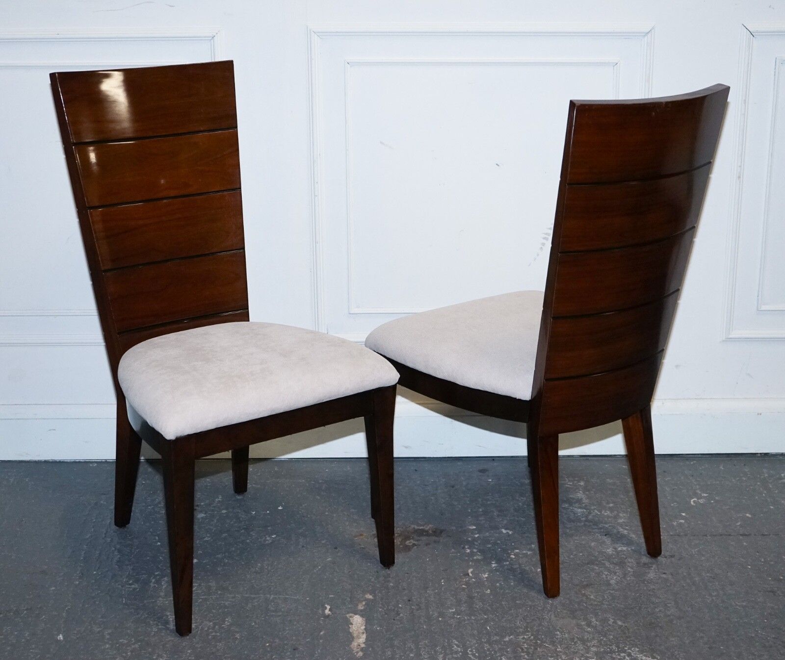 photo for sale Set Of  10 Dining Art Deco Style Chairs By Giorgio Collection Italian Designer