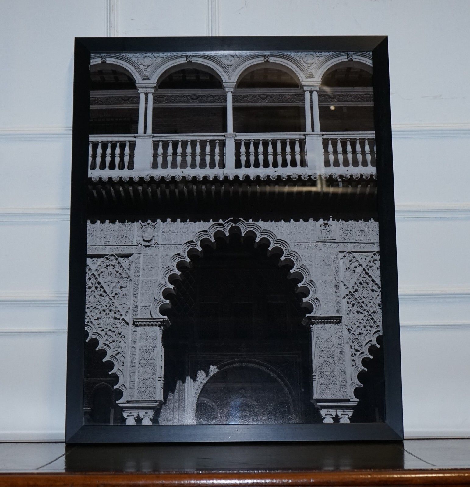 Beautiful Courtyard Of The Maidens In The Real Alcazar In Seville Picture Print photo furniture