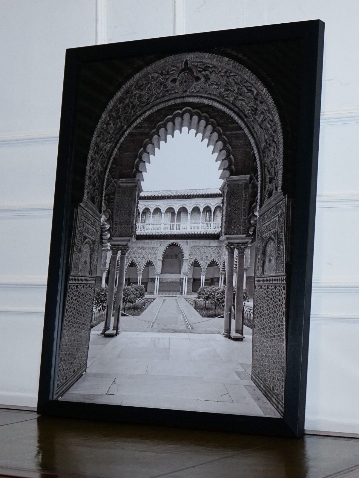 Beautiful Courtyard Of The Maidens In The Real Alcazar In Seville Picture Print photo for sale