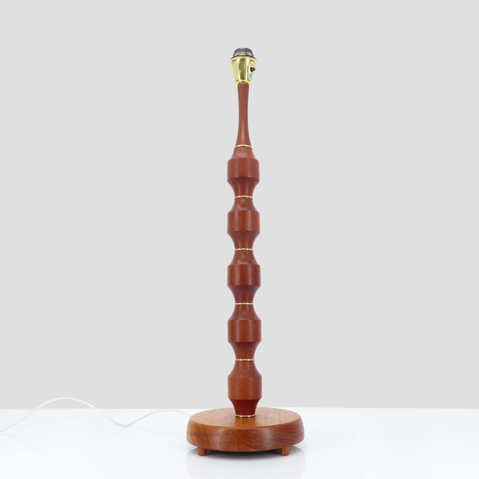 Scandinavian Teak Floor Lamp Base, Möllers Armaturfabrik 1960