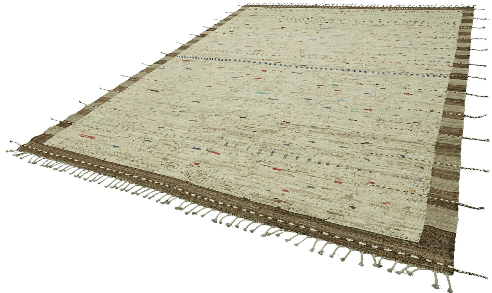 Handmade Beige Modern Decorative Tribal Rug 278 Cm X 370 Cm photo for sale