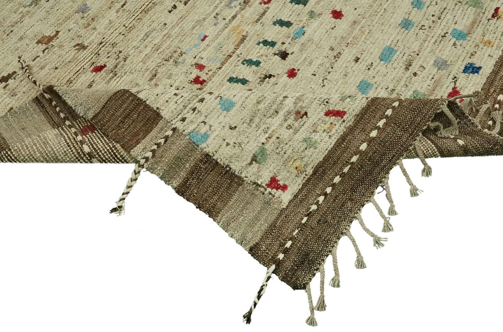Handmade Beige Modern Decorative Tribal Rug 278 Cm X 370 Cm photo vinterior