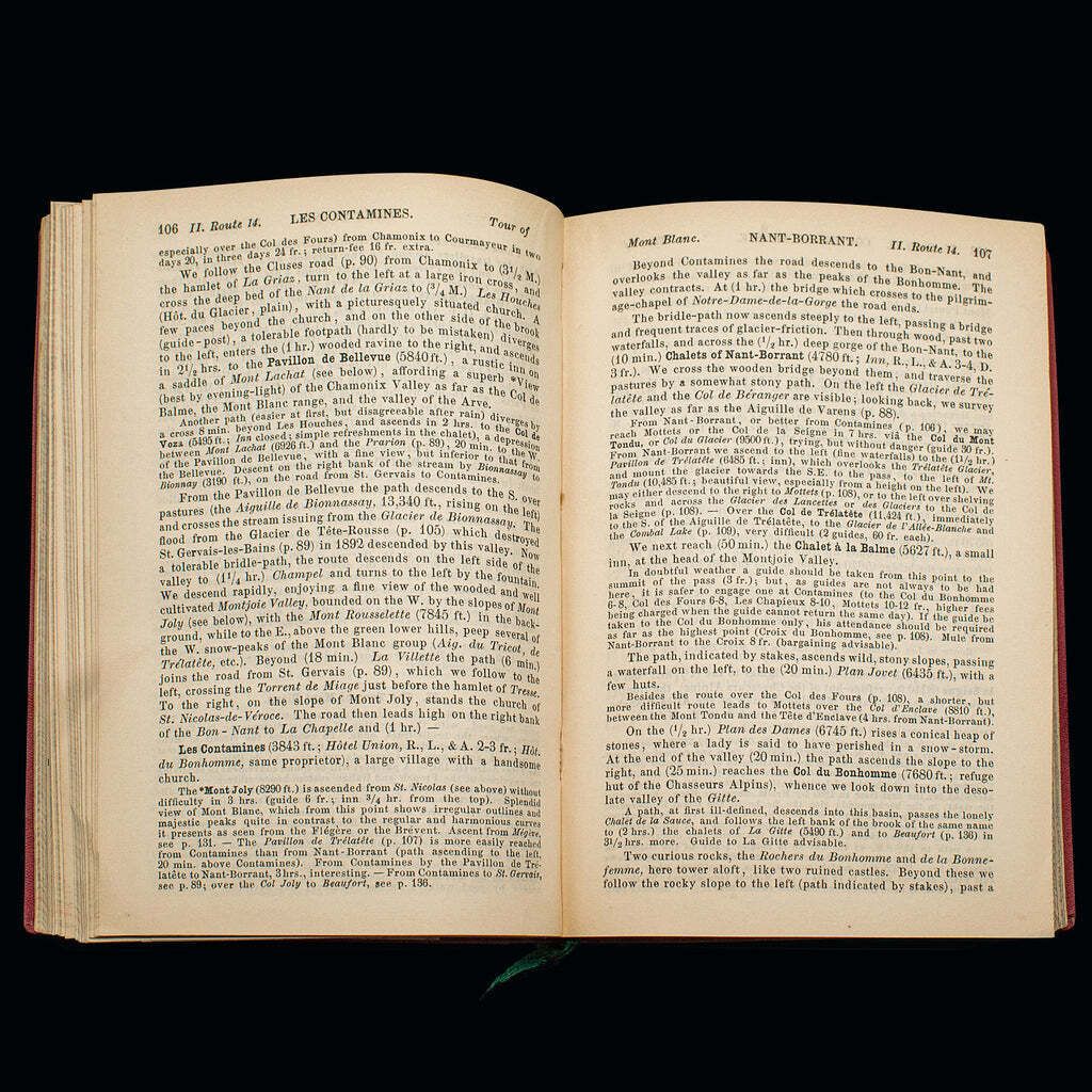 Home Decor Small Antique Baedeker's South Eastern France Guide Book, Victorian, Travel Maps photo